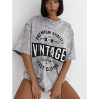 Clothing High Street Vintage Washed Old Design Pure Cotton T Shirt Fashion All Match Casual Tops Ins Trend