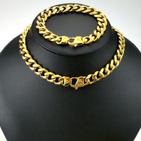 Necklace & Bracelet Mens Women Freemasonry Masonic Mason Jewely Stainless Steel 11mm Width
