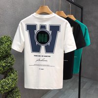 Fashion brand printed round neck short sleeve T shirt summer comfortable breathable all match casual loose top