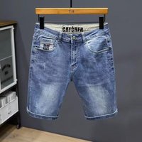 Summer Trendy Brand Sports Casual Loose Fit Five Point Pants Thin Design Niche Large Jeans