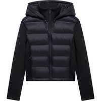 Women's Clothing Long Sleeved Zippered Cotton Lightweight Hooded Zip-Up Jacket With Soft Cotton Blend, Slim Fit Casual Outerwear For Fall, Black