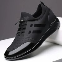 2024 Quality 6CM Increasing British Breathable Casual Sneakers Big Office Shoes All Seasons