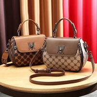 Stylish PU Shoulder Bag Printed Design Elegant Crossbody Handbag Daily Use Trendy Casual Purse Inner Pockets Crossbody Bag