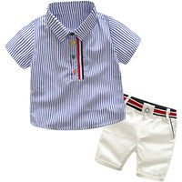 Children’s Clothing Boys Summer Short Sleeved Cotton Tops Trendy Children’s Shorts Two Piece Suits Foreign Trade Children’s Clothing Wholesale