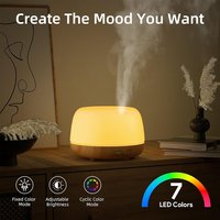 Aroma Diffuser Mini Wood Grain Humidifier Bedroom 300ml Aromatherapy Machine Essential Oil Diffuser Small Aromatherapy Machine
