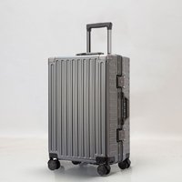 Luggage 20 Inch Aluminum Frame Suitcase Trolley Case With Universal Silent Wheels 24 Inch Suitcase Durable And Anti Fall Suitcase