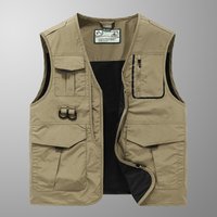 Men's Multi-Pocket Quick-Dry Vest - Outdoor Hiking & Fishing Sleeveless Jacket (M-6XL, Lightweight & Breathable)