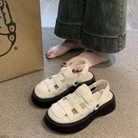 Roman sandals 2024 summer fashionable hollowed out internet celebrity casual comfortable versatile thick