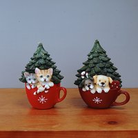 Glowing Christmas Ornaments, Resin Crafts For Home Entrance & Desktop Decoration, Gift, Special Price