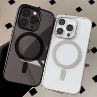 Internet Celebrity Transparent Magnetic Compatible 16 Pro 13 Phone Case 14 Pro Max Shockproof 11 12