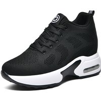 New mesh breathable inside increase women's shoes thick soles large size shoes small size women casual shoes small white shoes