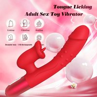 Mouth Tongue Licking Heating Simulation Vibrator High Frequency Stimulation Massager Female Masturbator Sex Toys