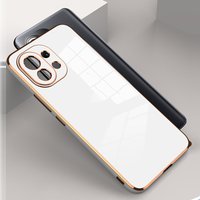 Luxury Plated Phone Case For Xiaomi Mi 11 Ultra Mi 11 Lite 5g ne 12 12x mi12 10 10t pro Case Square
