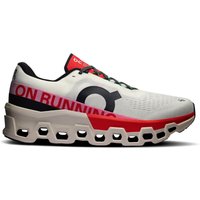 Tênis On Running Cloudmonster 2 Masculino Branco e Vermelho