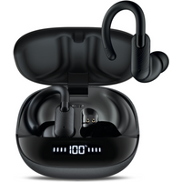 Mixx StreamBuds Sports Charge 2 Wireless Earbuds with Charging Case – Black