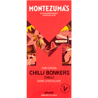 Montezuma's Organic Dark Chocolate Bar - Chilli Bonkers 12 x 90g