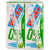 Wicky Fruitdrank Appel 0% 6-pack 1200 ml