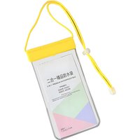 White Lable - 2-in-1 Waterproof Phone Pouch - Yellow