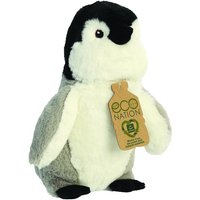 Aurora World Eco Nation Penguin Plush Toy 24cm Grey / White / Black