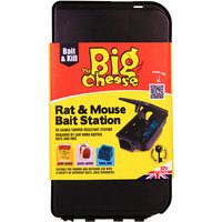 Big Cheese Rat and Mouse Bait Station, Reusable Tamper-Resistant Bait Box