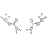 Ever Faith Sagittarius Zodiac Constellation Cubic Zirconia Stud Earrings