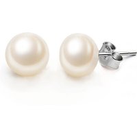 Ever Faith 6mm Cream Freshwater Cultured Pearl Stud Earrings