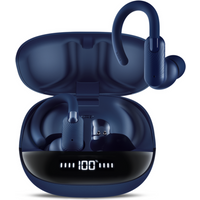 Mixx StreamBuds Sports Charge 2 Wireless Earbuds with Charging Case – Blue