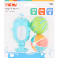 Nuby Dolphin Soaker & Squirters Baby Bath Toy 10+ Months