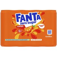 Fanta sinaasappel frisdrank zonder suiker - 12 x 330 ml