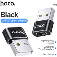 HOCO UA6 USB-A to USB-C Adapter - Black