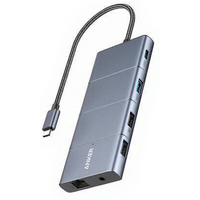 Anker A83880A1 interfacehub USB Type-C 10000 Mbit/s grijs
