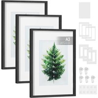 Photo Frame Set Black A3 31.1x43.4x2.8cm 3pcs