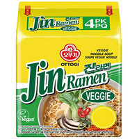 Ottogi Koreaanse Jin Ramen (Veggie) - 4 x 110 g