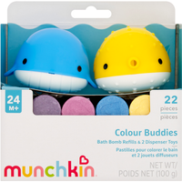 Munchkin Colour Buddies Bath Set 24+ Months 22 Pack 100g