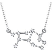 Ever Faith Virgo Zodiac Constellation Cubic Zirconia Necklace