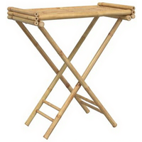 vidaXL Bamboe Vouwblad Tafel - 70,5 x 42,5 x 80 cm, Bruin