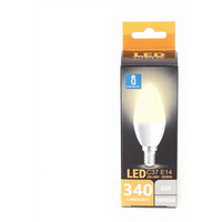 Aigostar LED A5 C37 E14 4 W 3000K/kleurenbox - gele lamp