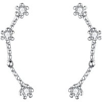 Ever Faith Aries Zodiac Constellation Cubic Zirconia Stud Earrings