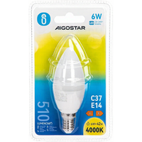 Aigostar ledlamp A5 C37 E14 6 W 4000 K wit gloeilamp