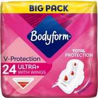 Bodyform Cour-V Ultra Normal Sanitary Towels Wings 24 Pads