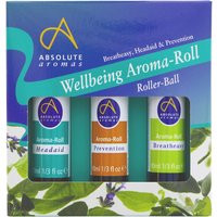 Absolute Aromas Wellbeing Aroma Roll Gift Set 3 x 10ml