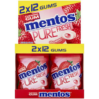 Mentos Kauwgom Pure Fresh Aardbei - 48 g