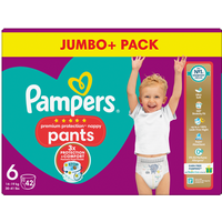 Pampers Premium Protection Nappy Pants Size 6 42 Pack Jumbo+ Pack