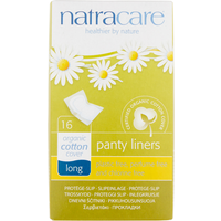 Natracare Panty Liners Long Wrapped 16 Pads