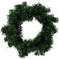 Ongebrand Kerstkrans Nepkrans - Groen, 40 cm