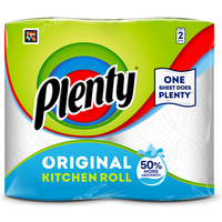Plenty Original Kitchen Roll, 2-Ply, 2 Rolls