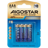 Aigostar Alkalinebatterij LR03 (AAA) 1,5V 4 stuks