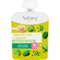 Morrisons Nutmeg Broccoli, Pea & Spinach Baby Food 6+ Months 70g