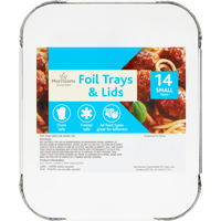 Morrisons Foil Trays & Lids 14 Small Trays