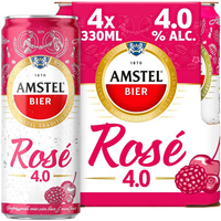 Amstel Bier Rosé Fruitige Cider - 4 x 330 ml